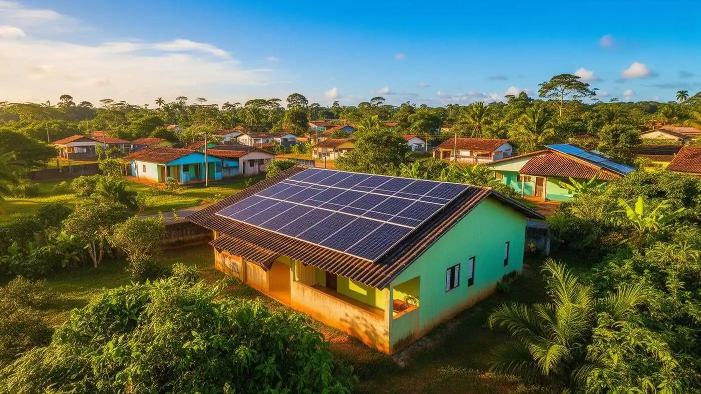 Casa com energia solar em Santana do Amapá